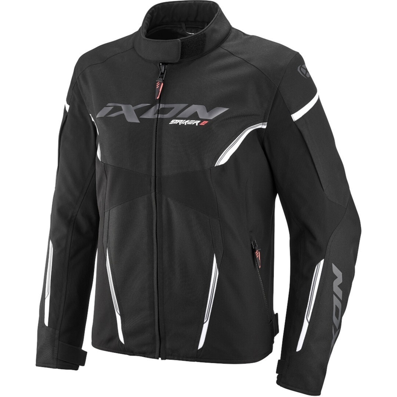 Mootorratta jope IXON Striker 2 C-Sizing must ja valge
