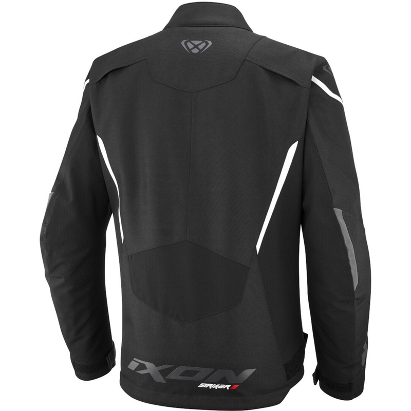 Mootorratta jope IXON Striker 2 C-Sizing must ja valge