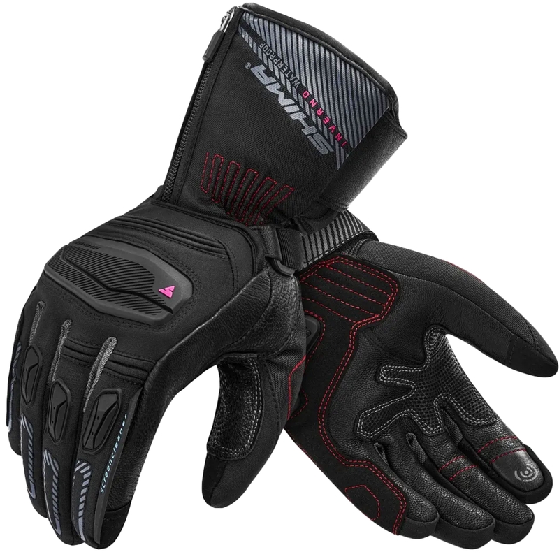 Naiste mootorratta kindad Shima Inverno mustad