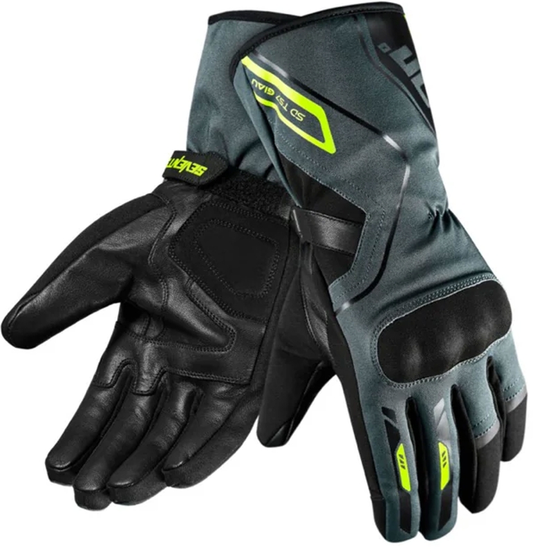 Mootorrattakindad Seventy Degrees SD-T57 Giau must-hall-fluo kollane