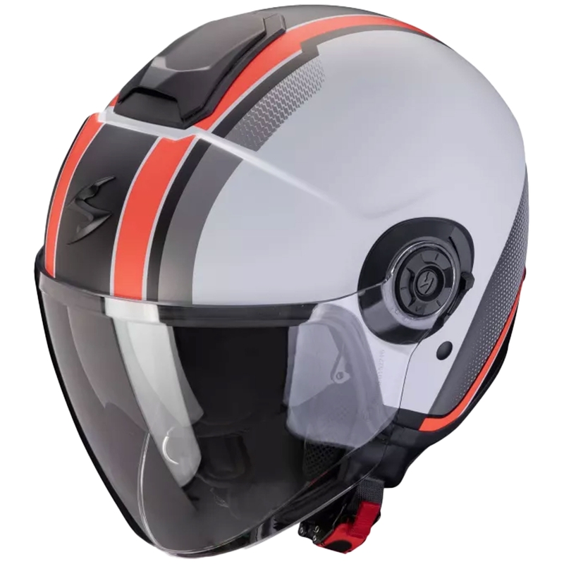 Avatud mootorratta kiiver Scorpion CORPION EXO-CITY II VEL matt hall-punane