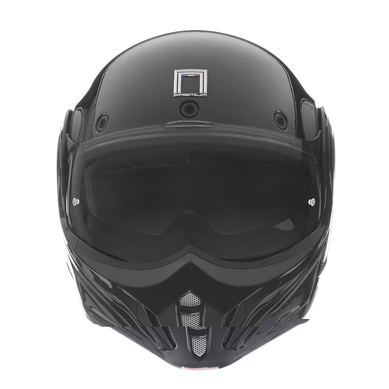 NOX PREMIUM Stratos flip-up mootorratta kiiver matt must