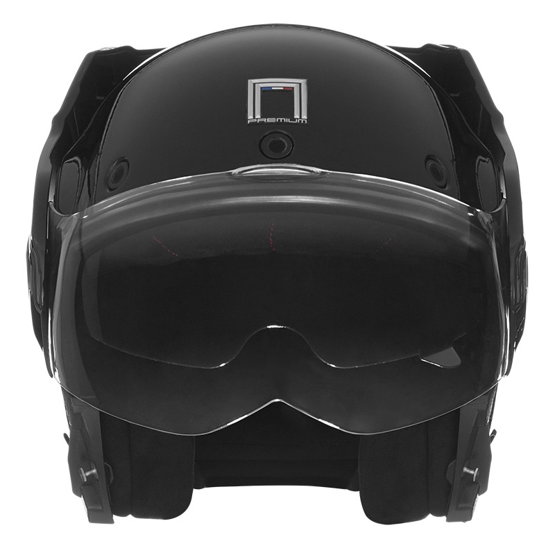 NOX PREMIUM Stratos flip-up mootorratta kiiver matt must