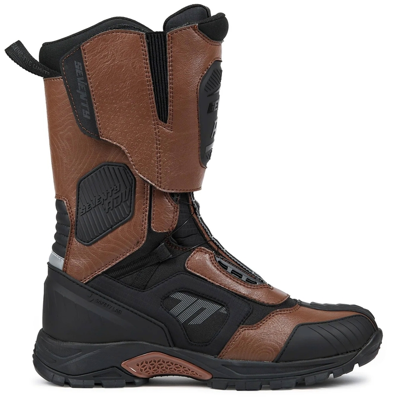 Mootorrattasaapad Seventy Degrees SD-BA6 Stelvio High brown