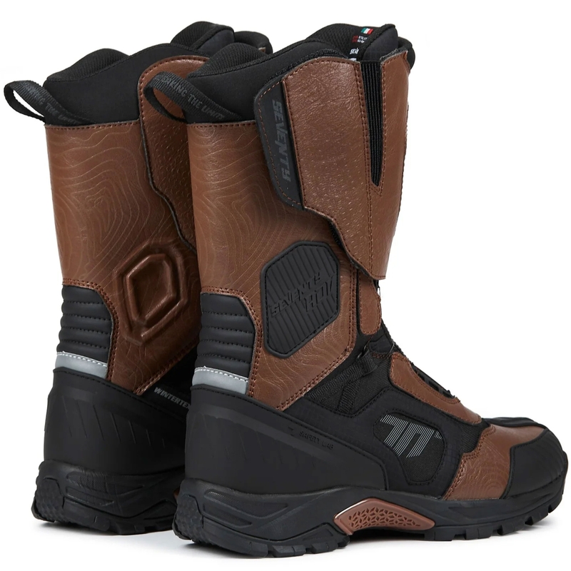 Mootorrattasaapad Seventy Degrees SD-BA6 Stelvio High brown
