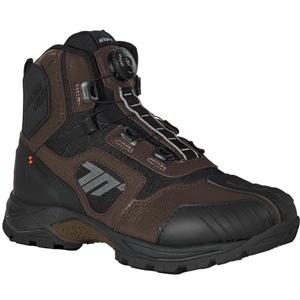 Mootorrattasaapad SEVENTY DEGREES SD-BA7 Stelvio Low must-pruun