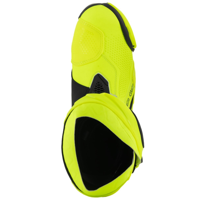 Alpinestars Supertech R fluo kollane-mustad mootorrattasaapad