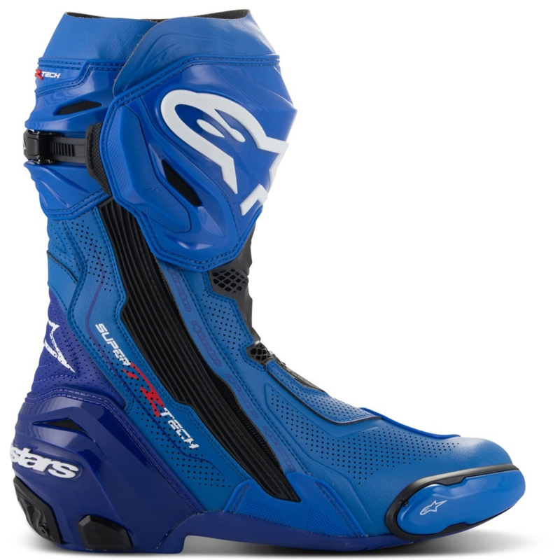 Alpinestars Supertech R ventileeritavad mootorratta saapad Sinine ja must