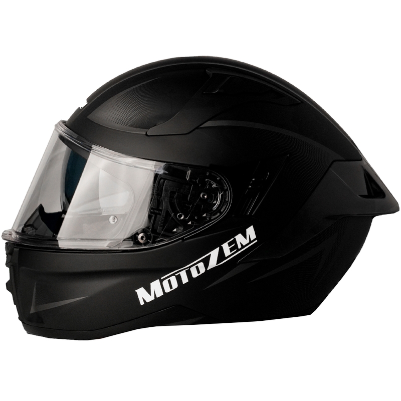 Integrální helma na motorku MotoZem Guardian matná černá - II. jakost