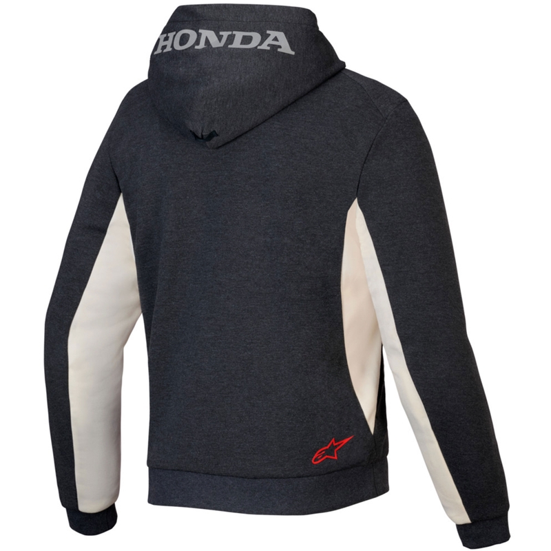 Alpinestars Chrome V3 Sport Hoodie Honda tumehall-kreemikas-punane