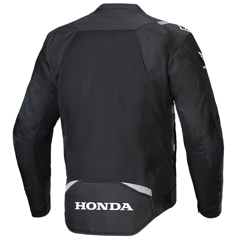 Alpinestars T-SPS Air V2 mootorratta jope Honda kollektsioon must-hall-valge