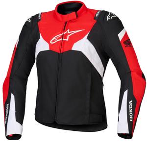 Naiste Alpinestars Stella T-Jaws V4 veekindel mootorratta jope Honda must, punane ja valge