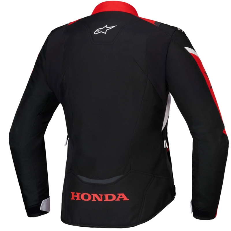 Naiste Alpinestars Stella T-Jaws V4 veekindel mootorratta jope Honda must, punane ja valge