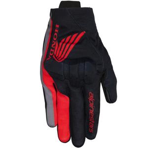 Alpinestars Reef V2 mootorratta kindad Honda must-punane-hall