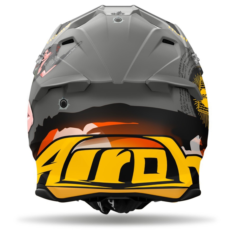Motokrossikiiver Airoh Twist 3 Adventure hall-kollane