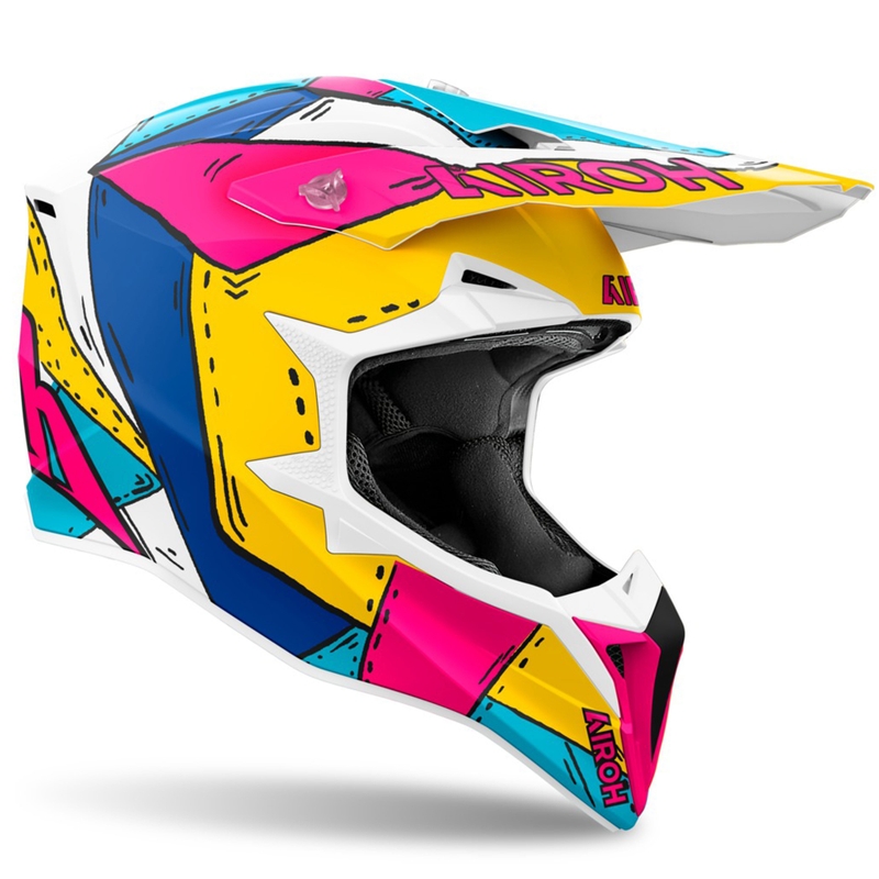 Motokross kiiver Airoh Wraaap Paint matt mitmevärviline