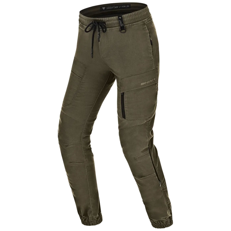 Naiste mootorratta püksid Shima Joggsy khaki värvi