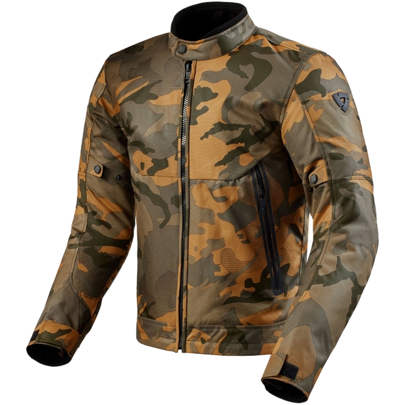 Revit Shade H2O camo-roheline mootorratta jakk