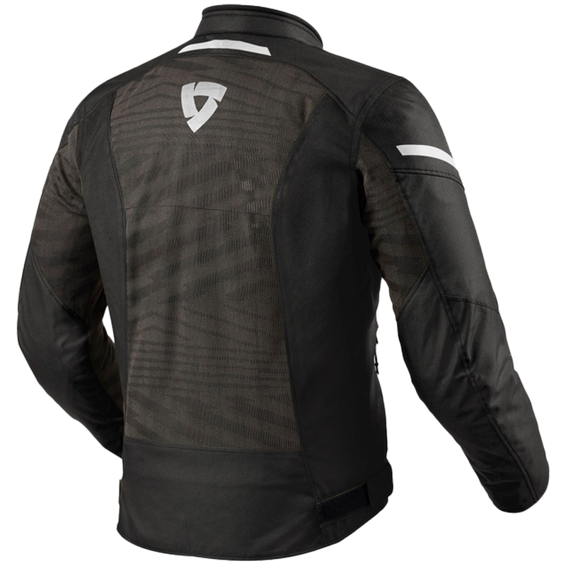 Revit Torque 2 H2O must-valge mootorratta jope