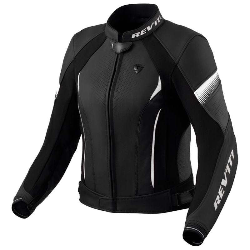 Naiste Revit Xena 4 must-valge nahkjakk