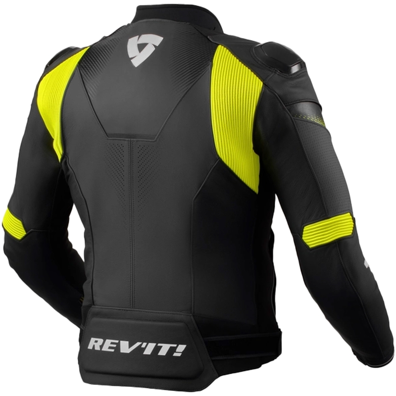 Revit Control must-fluo kollane nahast mootorratta jakk