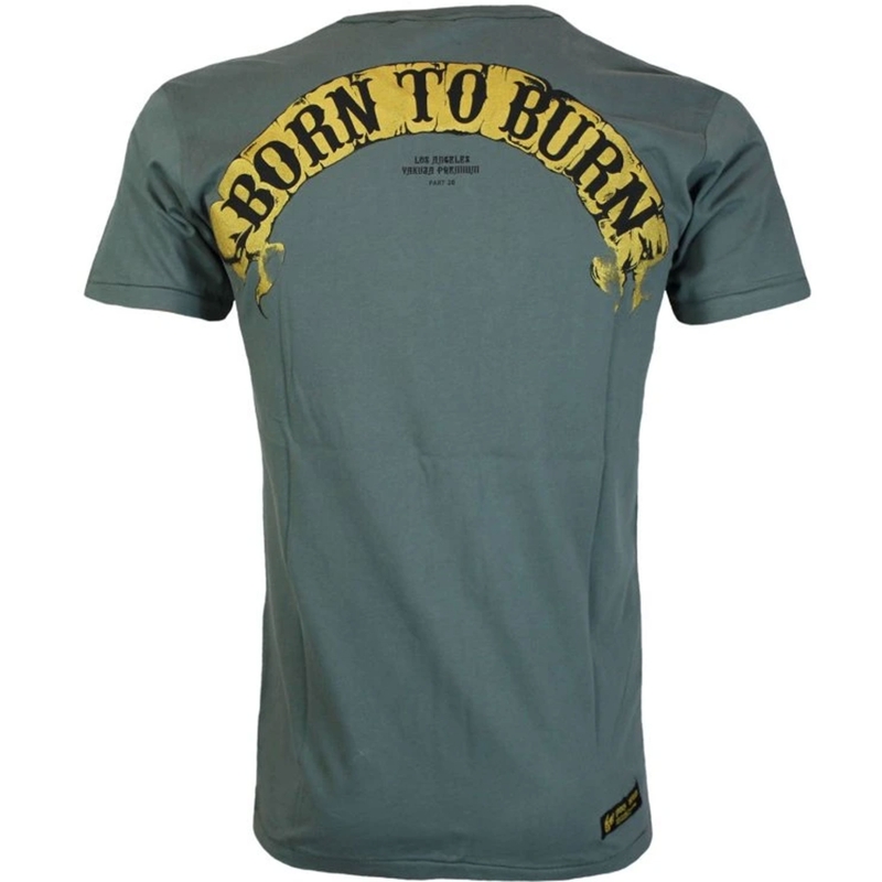 T-särk Yakuza Premium Born To Burn Flying Riots Los Angeles oliivroheline