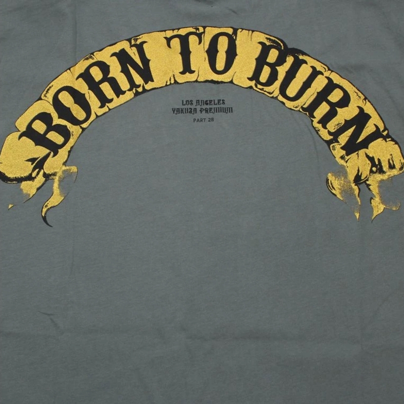 T-särk Yakuza Premium Born To Burn Flying Riots Los Angeles oliivroheline