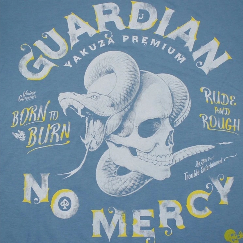 T-särk Yakuza Premium Guardian No Mercy sinine