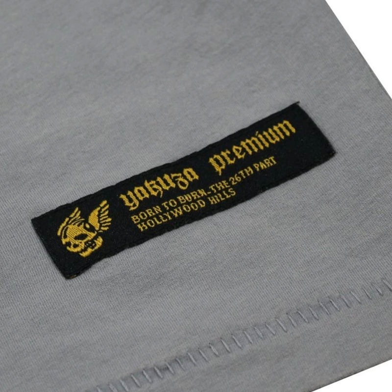 T-särk Yakuza Premium Rude and Rough Born to Burn - Los Angeles grey