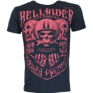 T-särk Yakuza Premium Hell Rider - Born to Burn tumesinine