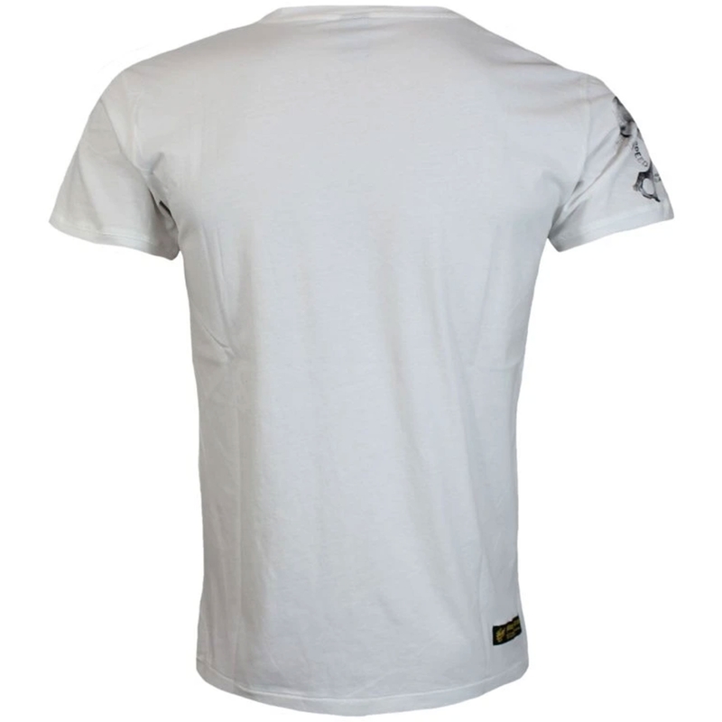 T-särk Yakuza Premium Rude and Rough Born to Burn - Los Angeles valge