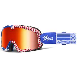 100% Barstow Artist motokrossiprillid punase pleksiga