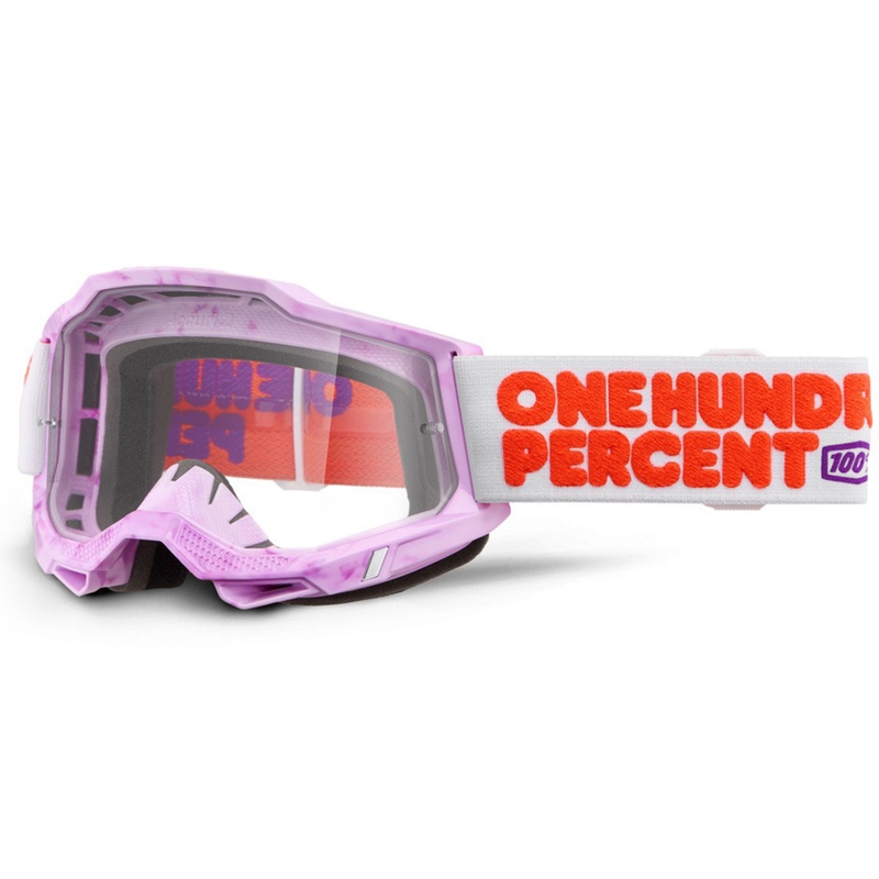 Motokrossiprillid 100% Accuri 2 Hundreds läbipaistva plexiga