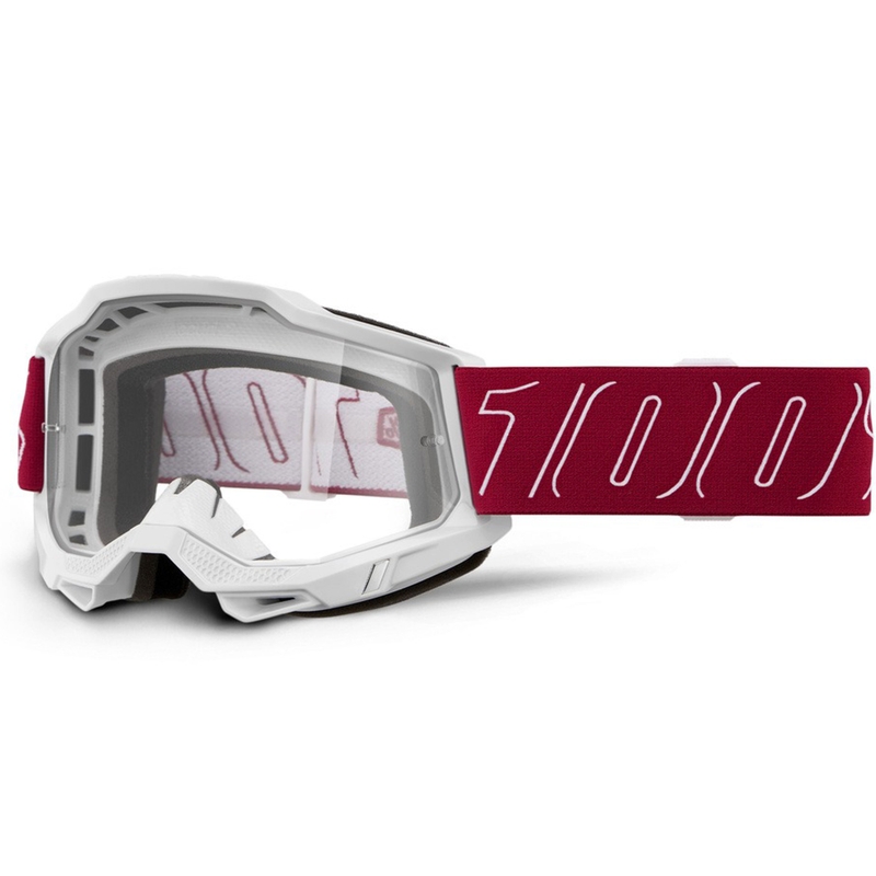 Motokrossiprillid 100% Accuri 2 Redline läbipaistva pleksiga