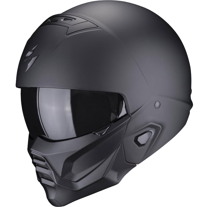 Avatud mootorratta kiiver koos maskiga Scorpion EXO-COMBAT II Solid black matt