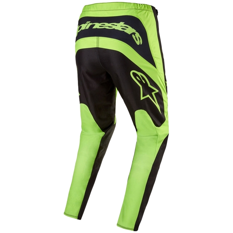 Alpinestars Fluid Lurv motokrossipüksid must ja fluo kollane
