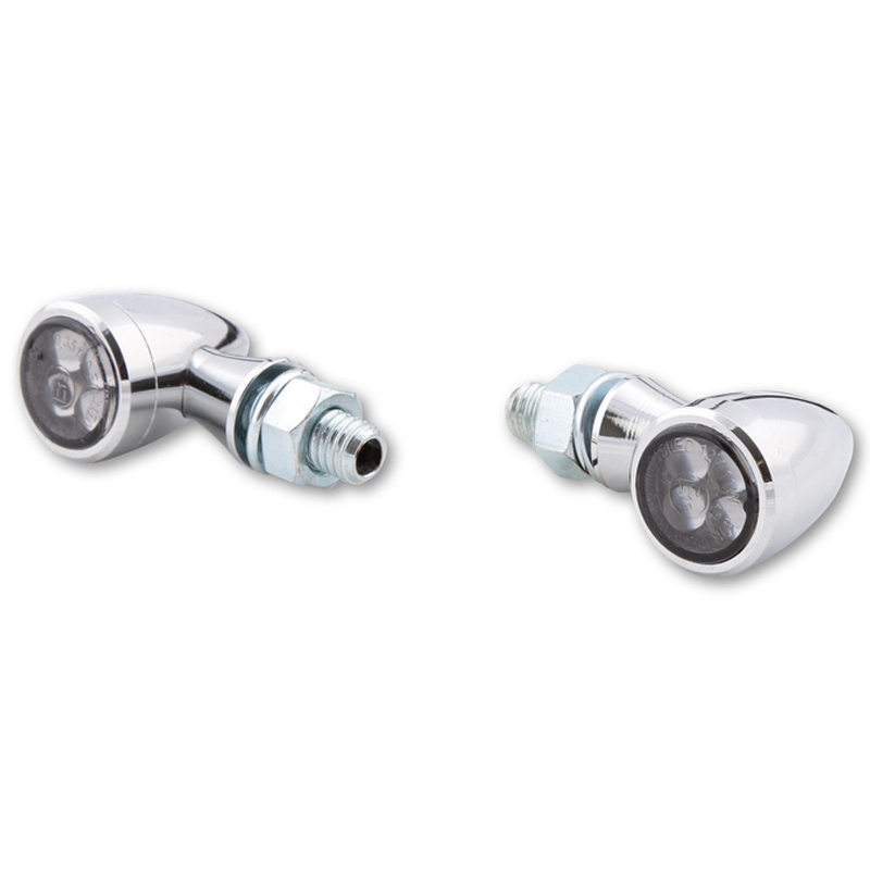 Highsider Smart Sixteen Bullet LED mootorratta suunatuled kroomiga