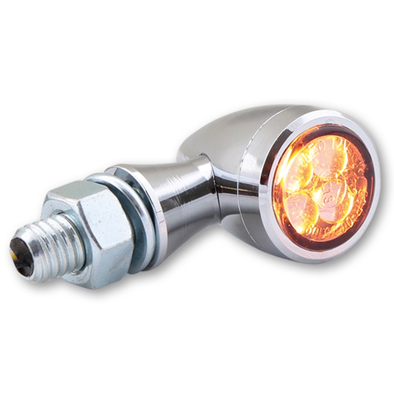 Highsider Smart Sixteen Bullet LED mootorratta suunatuled kroomiga
