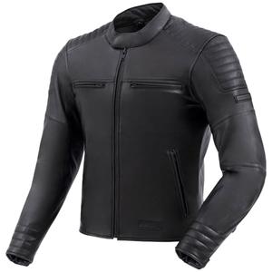 Rebelhorn Hunter II mustast nahast mootorratta jakk