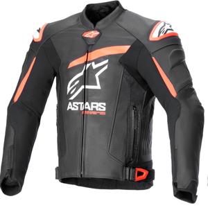 Alpinestars GP plus R 4 Airflow Black-Fluo Red-White nahast mootorratta jakk