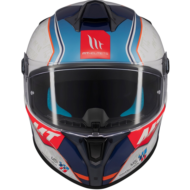 MT Targo S Ortola integreeritud mootorratta kiiver sinine ja valge