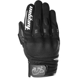 Naiste Furygan Jet Lady D3O® Evo must-valged mootorratta kindad