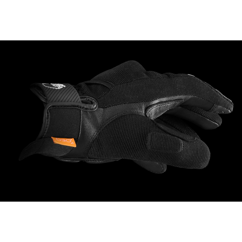 Naiste Furygan Jet Lady D3O® Evo must-valged mootorratta kindad