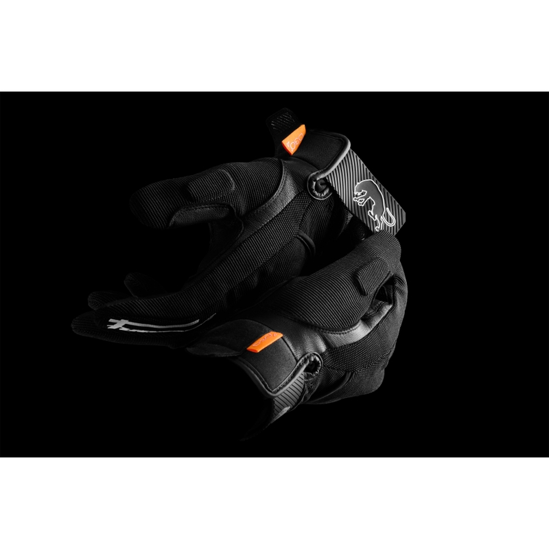 Naiste Furygan Jet Lady D3O® Evo must-valged mootorratta kindad
