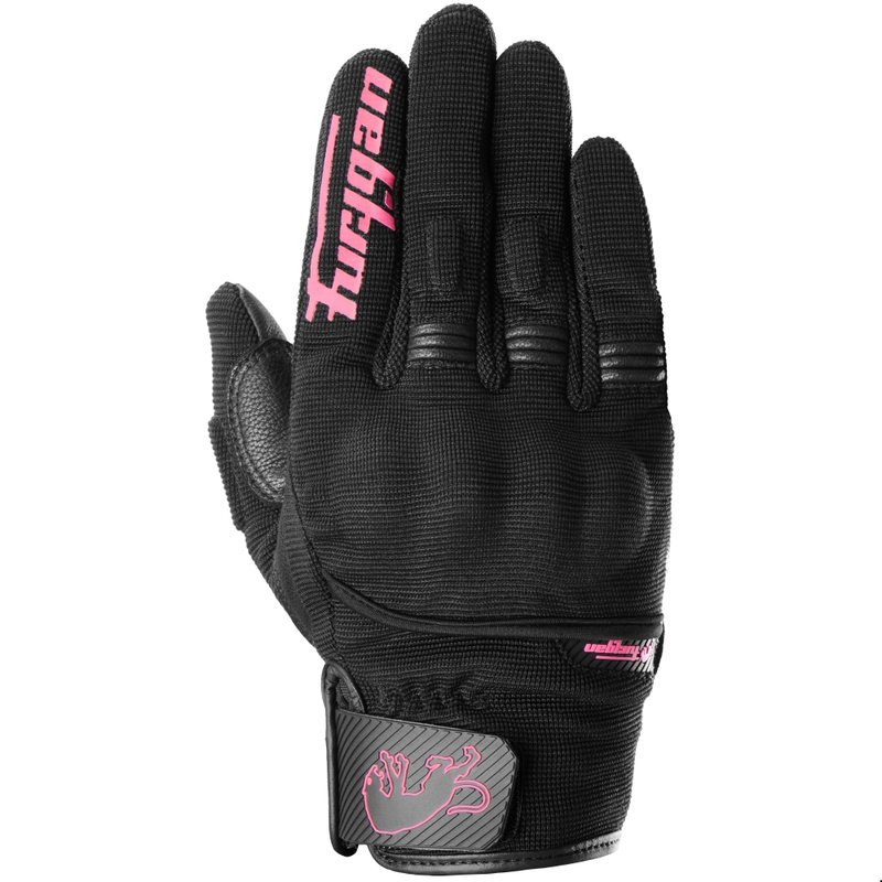 Naiste Furygan Jet Lady D3O® Evo mustad ja roosad mootorratta kindad