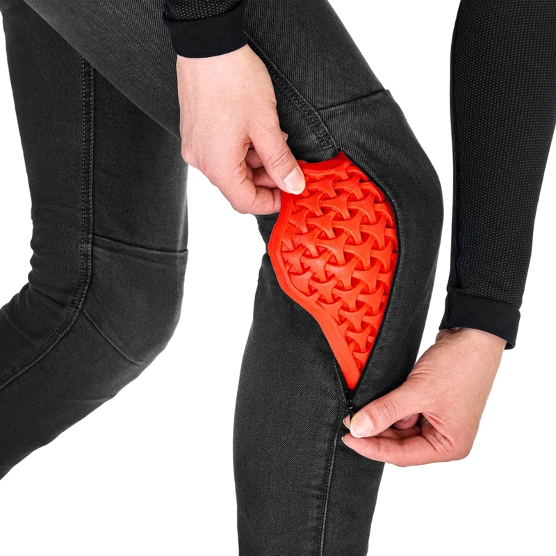 Naiste Shima Ridge mustad mootorratta teksad