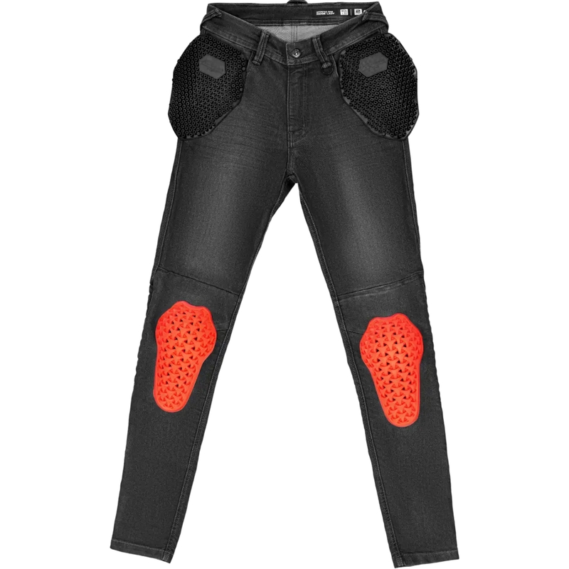 Naiste Shima Ridge mustad mootorratta teksad