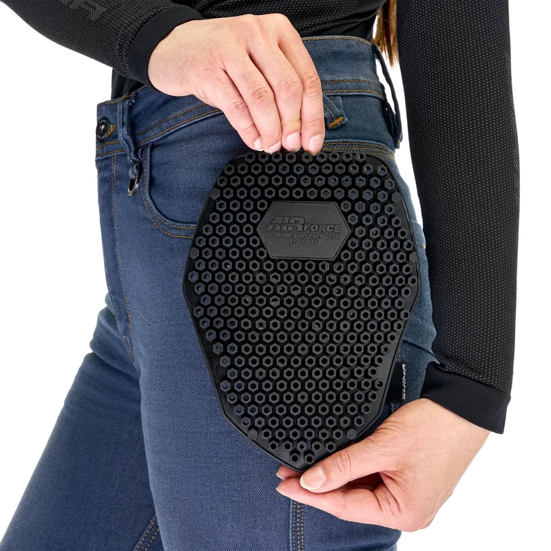 Shima Ridge Naiste pikendatud biker teksad Sinine