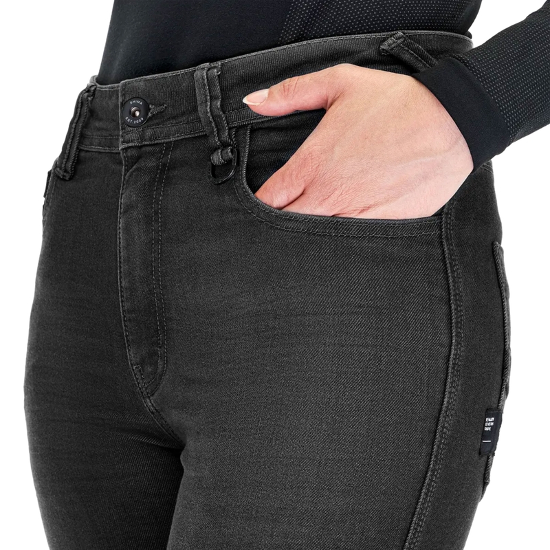 Shima Ridge Long naiste mootorratta teksad mustad