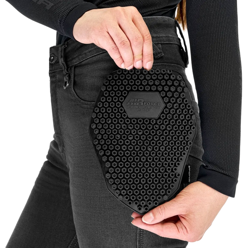 Shima Ridge Long naiste mootorratta teksad mustad